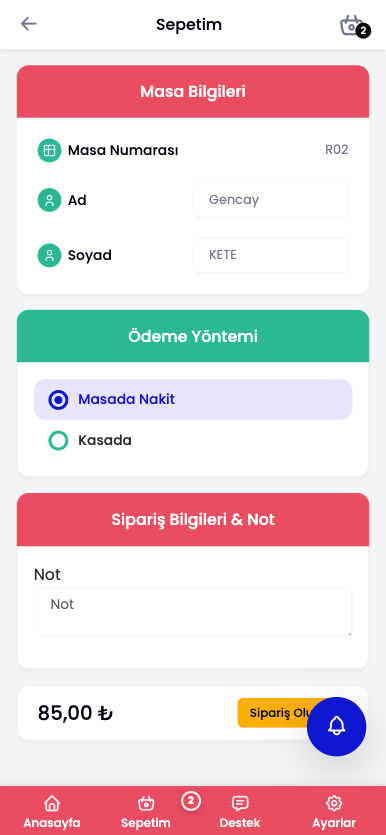 QR Menü - Ödeme Sayfası - POS Yönetim Sistemi | Restoran, Otel, Bar ve İşletme Yazılımı