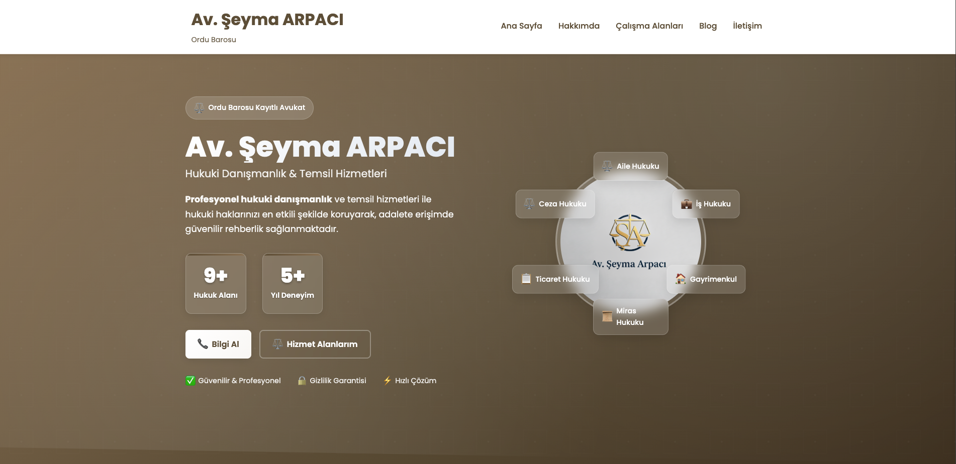 Av. Şeyma Arpacı Kurumsal Websitesi